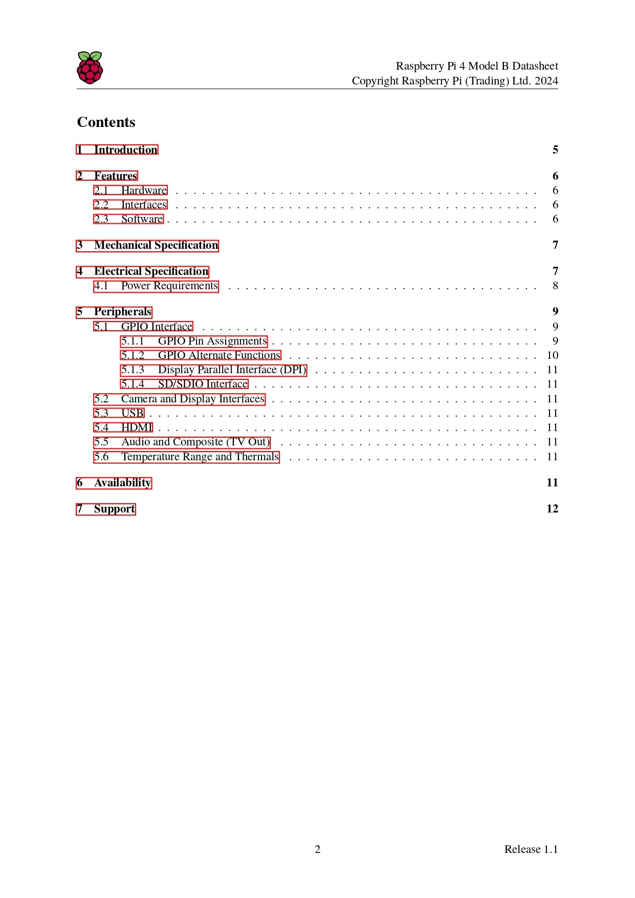 Raspberry Pi 4 Model B (4GB RAM) Datasheet – Free Download